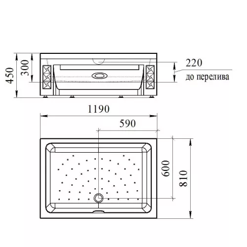 Поддон душевой Radomir Верчелли 120*80 высокий, Ориентация: Левая, изображение 2