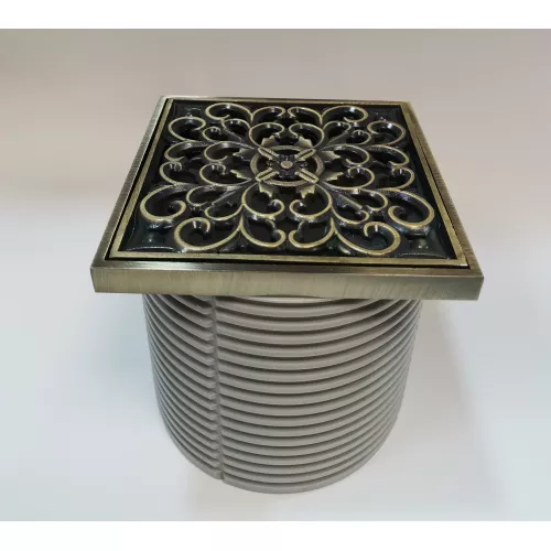 Насадка с рамкой и дизайн-решеткой Узоры Bronze De Luxe, изображение 2