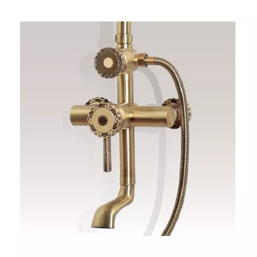 Bronze De Luxe Windsor Комплект одноручковый для ванны и душа, Излив (см): 10, изображение 3