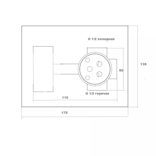 Bronze De Luxe Гигиенический встраиваемый душ Windsor 10136, изображение 3