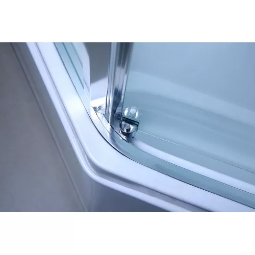 Душевая кабина с гидромассажем трапеция Bandhours CLIO B 90х90х225 см, Цвет стекла: прозрачное, Высота поддона: 50, Цвет профиля: Хром, Тип поддона: Высокий, Выбрать размер: 90x90, изображение 7