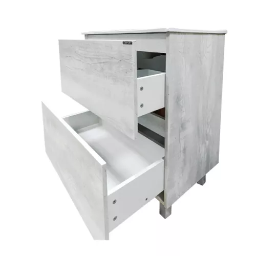 Тумба-умывальник Comforty  Верона дуб белый с раковиной Comforty 75E, Выбрать размер: 75, Выбрать цвет: Дуб белый, Комплектация: раковина Comforty 75E, изображение 4