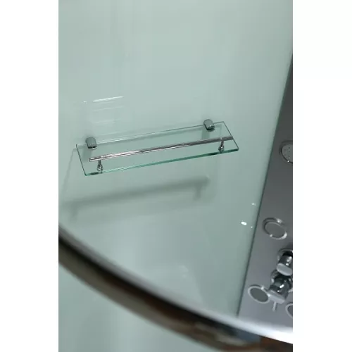 Душевая кабина с гидромассажем четверть круга Bandhours BORA B 90х90х217 см, Цвет стекла: прозрачное, Высота поддона: 36, Цвет профиля: Хром, Тип поддона: Высокий, Выбрать размер: 90x90, изображение 10