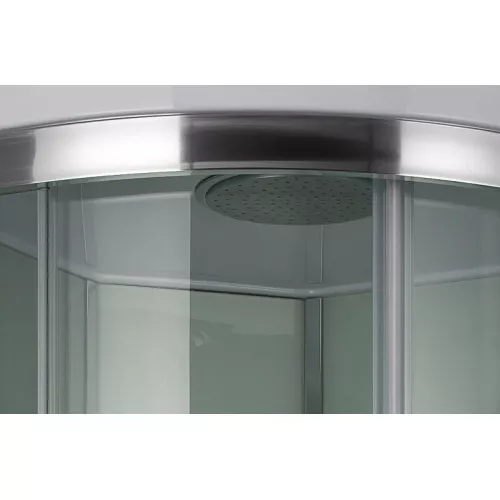 Душевая кабина четверть круга  Bandhours ANDROMEDA B, Цвет стекла: прозрачное, Высота поддона: 50, Цвет профиля: Хром, Тип поддона: Высокий, Выбрать размер: 90x90, изображение 3