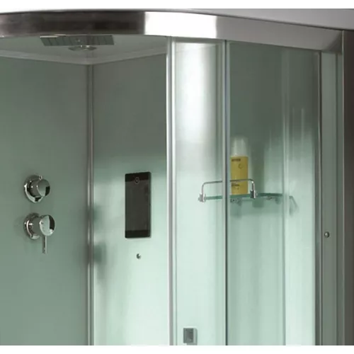 Душевая кабина с паром и гидромассажем четверть круга Bandhours VICTORIA 100х100 см, изображение 2