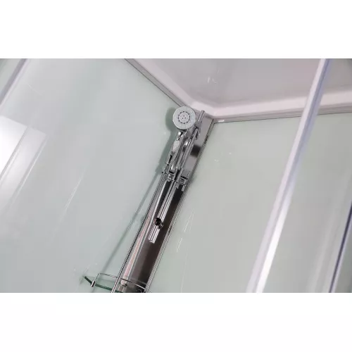 Душевая кабина асимметричная Bandhours STAR L/R, Цвет профиля: Хром, Тип поддона: Высокий, Выбрать размер: 80x120, Ориентация: левая, изображение 3