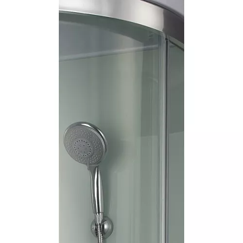 Душевая кабина четверть круга  Bandhours ANDROMEDA B, Цвет стекла: прозрачное, Высота поддона: 50, Цвет профиля: Хром, Тип поддона: Высокий, Выбрать размер: 90x90, изображение 6