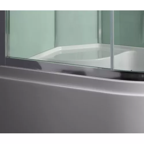 Душевая кабина  асимметричная Bandhours ORION L/R 120*80 см, Цвет стекла: прозрачное, Цвет профиля: Хром, Тип поддона: Высокий, Выбрать размер: 80x120, Ориентация: левая, изображение 2