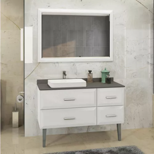 COMFORTY. Зеркало "Империя-120" белый глянец, Выбрать размер: 120, изображение 5