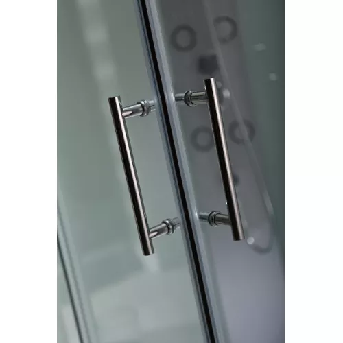 Душевая кабина с гидромассажем четверть круга Bandhours BORA B 90х90х217 см, Цвет стекла: прозрачное, Высота поддона: 36, Цвет профиля: Хром, Тип поддона: Высокий, Выбрать размер: 90x90, изображение 4