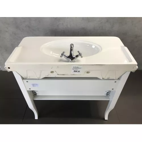 COMFORTY. Тумба-умывальник "Павия-100" белый глянец с раковиной COMFORTY 50110, изображение 7