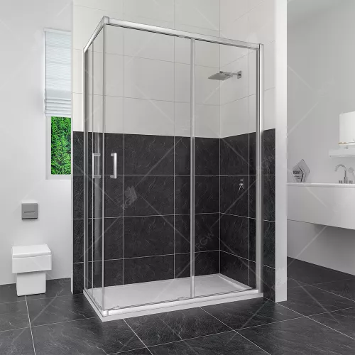 Душевой уголок RGW CL-44, Цвет стекла: прозрачное, Цвет профиля: Хром, Выбрать размер: 800x1000, изображение 2