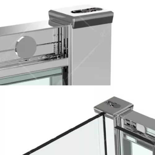 Душевой уголок RGW CL-54, Цвет стекла: прозрачное, Цвет профиля: Хром, Выбрать размер: 1000x1000, изображение 3