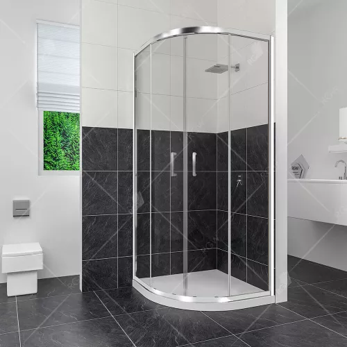 Душевой уголок RGW CL-54, Цвет стекла: прозрачное, Цвет профиля: Хром, Выбрать размер: 1000x1000, изображение 2