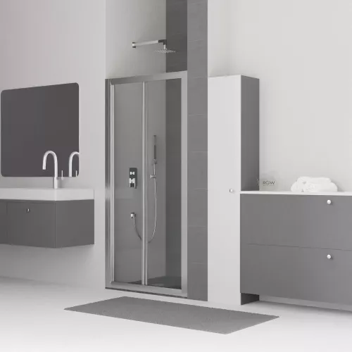 Душевая дверь RGW CL-21, Цвет стекла: прозрачное, Цвет профиля: Хром, Выбрать размер: 900