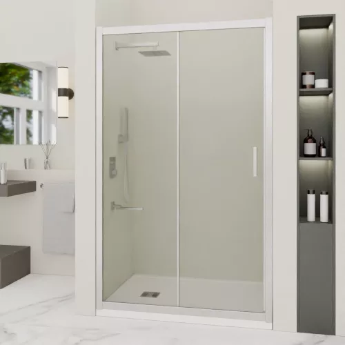 Душевая дверь RGW PA-016, Цвет стекла: прозрачное, Цвет профиля: Хром, Выбрать размер: 120