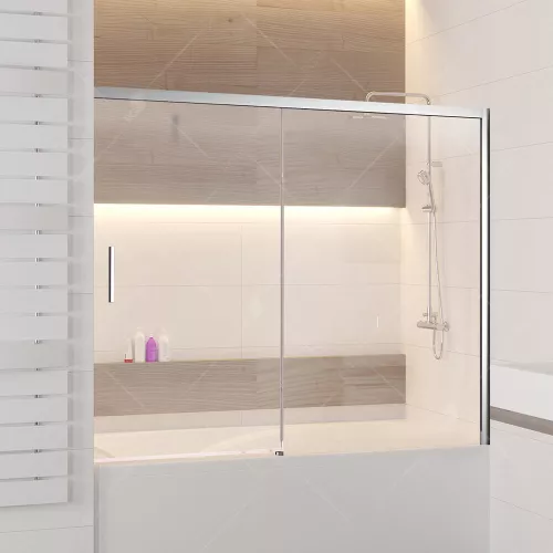 Шторка на ванну RGW SC-45, Цвет профиля: Хром, Выбрать размер: 180