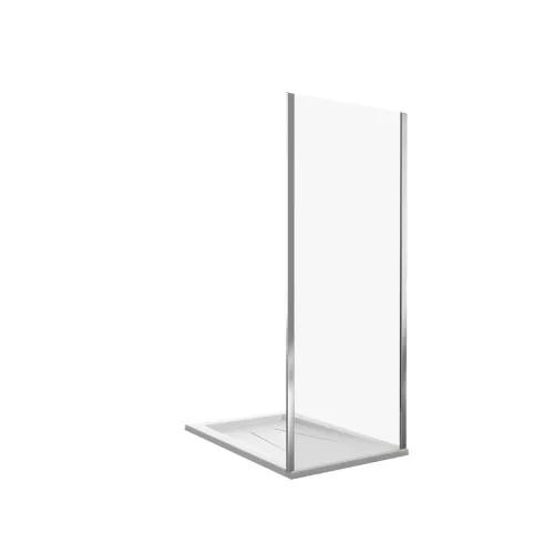 Боковая стенка Good Door Neo SP, Цвет стекла: прозрачное, Цвет профиля: Хром, Выбрать размер: 80