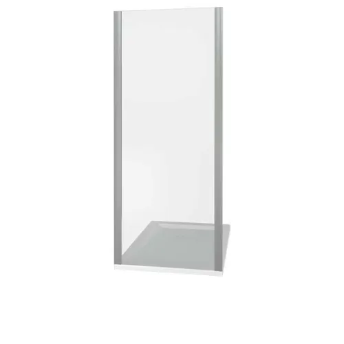 Боковая часть  Good Door LATTE SP, Цвет стекла: прозрачное, Цвет профиля: Белый, Выбрать размер: 80