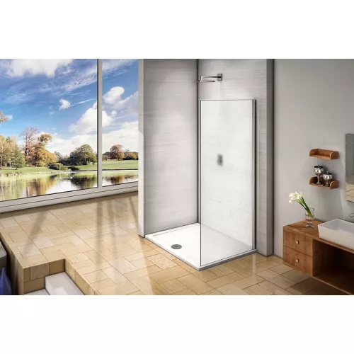 Боковая часть  Good Door Orion SP, Цвет стекла: прозрачное, Цвет профиля: Хром, Выбрать размер: 80, изображение 2