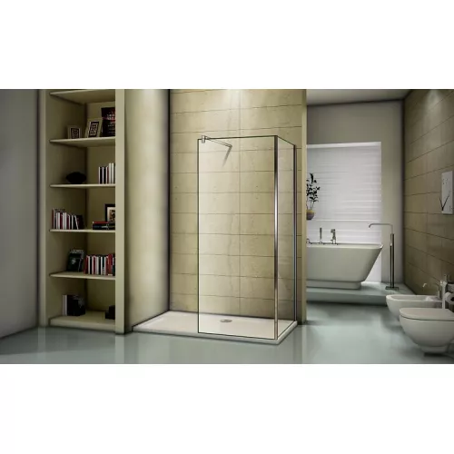 Боковая стенка Good Door WALK IN SP+P, Цвет стекла: прозрачное, Цвет профиля: Хром, Выбрать размер: 90, изображение 2