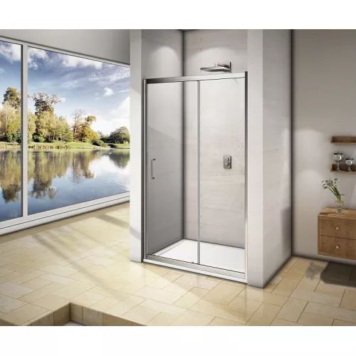 Душевая дверь раздвижная Good Door Neo WTW, Выбрать размер: 120, Цвет стекла: прозрачное