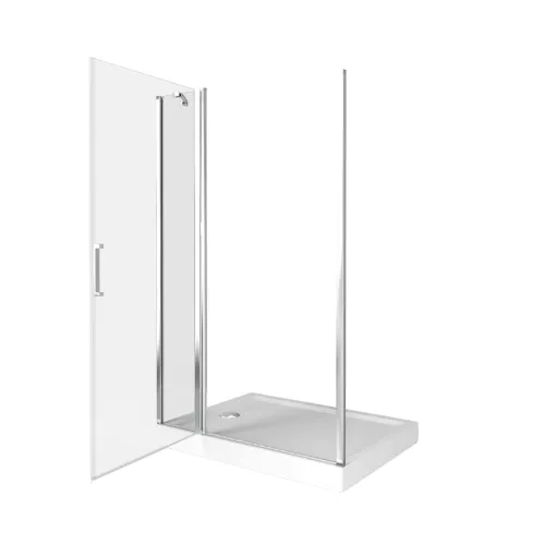 Душевая дверь распашная Good Door Pandora WTW, Выбрать размер: 120, Цвет стекла: прозрачное, изображение 3