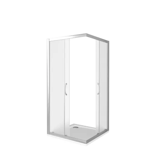 Душевой уголок Good Door LATTE CR-C-WE/-G-WE без поддона, Выбрать размер: 90x90, Цвет стекла: матовое, изображение 2