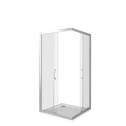 Душевой уголок Good Door LATTE CR-C-WE/-G-WE без поддона, Выбрать размер: 80x80, Цвет стекла: прозрачное, изображение 2