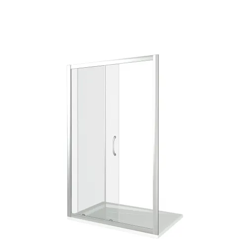 Душевая дверь раздвижная Good Door LATTE WTW, Выбрать размер: 130, Цвет стекла: прозрачное, изображение 2