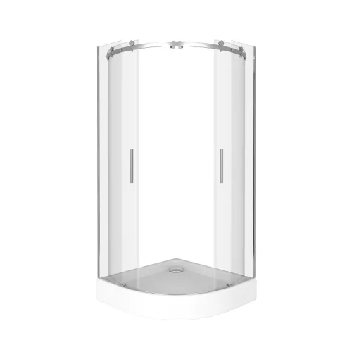 Душевой уголок Good Door Galaxy R-TD-C-CH  без поддона, Выбрать размер: 90x90, Цвет стекла: прозрачное, Выбрать цвет: Хром, изображение 3