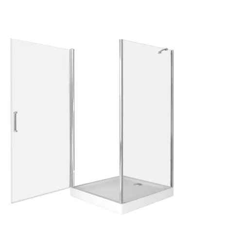 Душевой уголок Good Door Pandora CR-C-CH 80х80 без поддона, Выбрать размер: 80х80, Цвет стекла: прозрачное, изображение 3