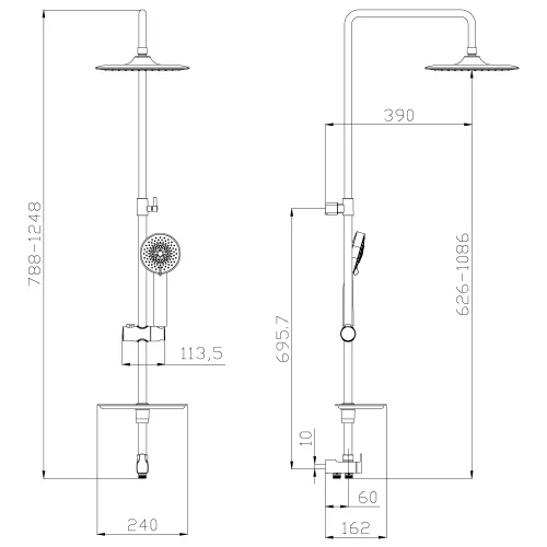 Душевой гарнитур Lemark LM8803C, изображение 2