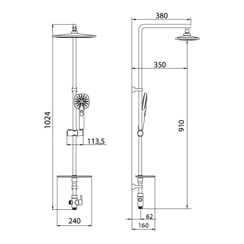 Душевой гарнитур Lemark LM8805C, изображение 2
