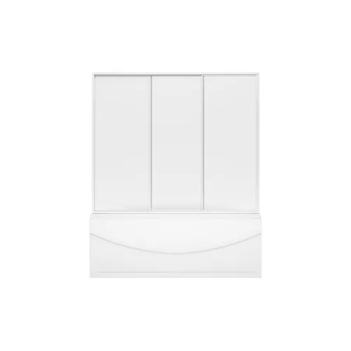 Шторка для ванны BAS Ямайка 180х145, Цвет стекла: пластик Вотер