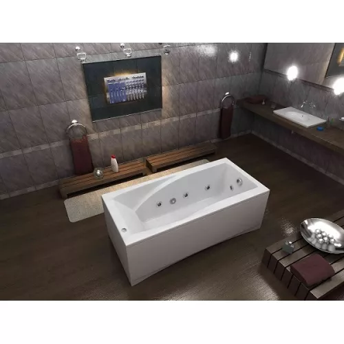Ванна акриловая  BAS Эвита 180*85, Комплектация: гидромассаж, изображение 3