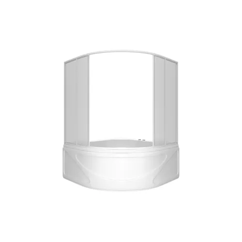 Шторка для ванны BAS Хатива 144х145 для угловых ванн, изображение 2