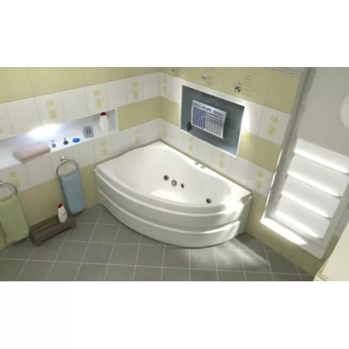 Ванна акриловая  BAS Алегра 150*90, Ориентация: Левая, Комплектация: гидромассаж, изображение 3