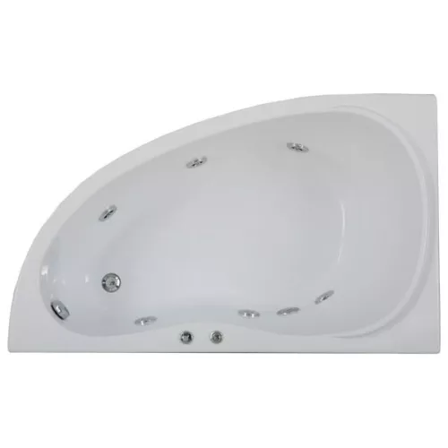 Ванна акриловая  BAS Алегра 150*90, Ориентация: Левая, Комплектация: гидромассаж, изображение 2