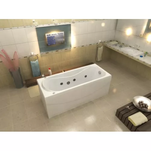 Ванна акриловая  BAS Атланта 170*70, Комплектация: гидромассаж, изображение 3