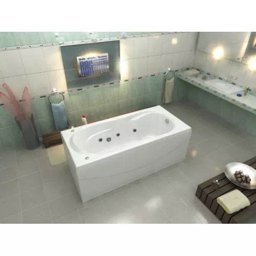 Ванна акриловая  BAS Ахин 170*80, Комплектация: гидромассаж, изображение 3