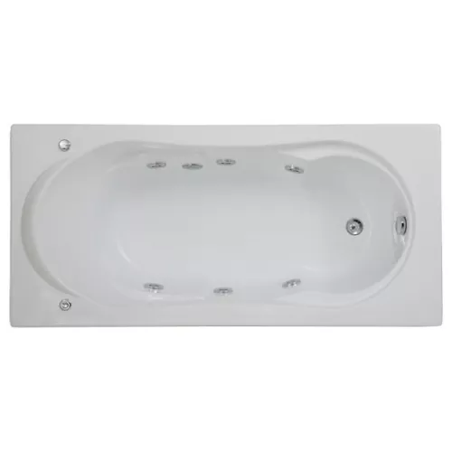 Ванна акриловая  BAS Ахин 170*80, Комплектация: гидромассаж, изображение 2