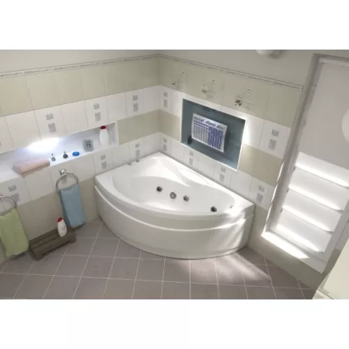 Ванна акриловая  BAS Вектра 150*90, Ориентация: Левая, Комплектация: гидромассаж, изображение 3