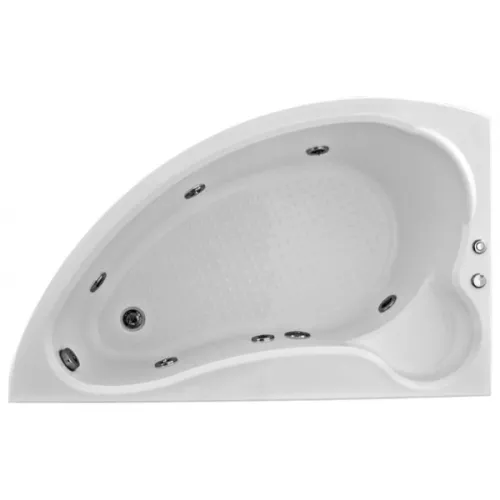 Ванна акриловая  BAS Вектра 150*90, Ориентация: Левая, Комплектация: гидромассаж, изображение 2