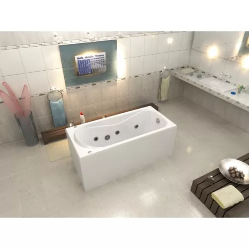 Ванна акриловая  BAS Верона 150*70, Комплектация: гидромассаж, изображение 3