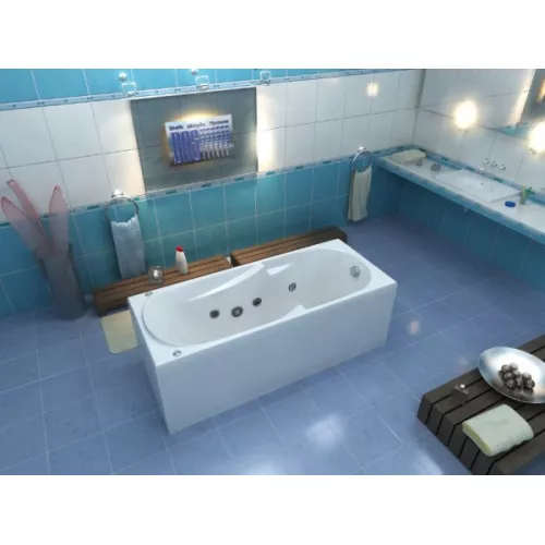 Ванна акриловая  BAS Нептун 170*70, Комплектация: гидромассаж, изображение 3