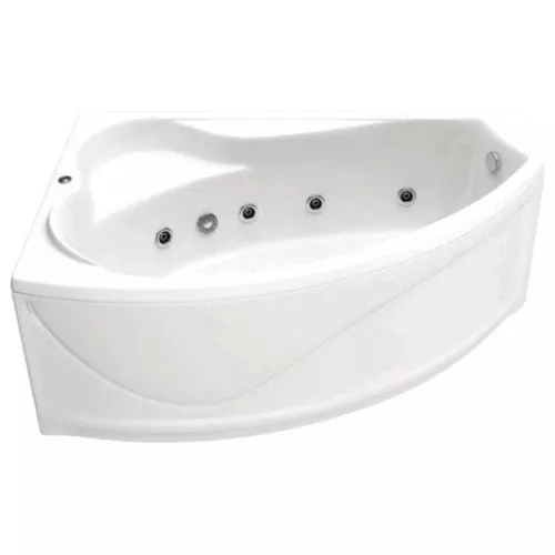 Ванна акриловая  BAS Николь 170*102, Ориентация: Левая, Комплектация: гидромассаж