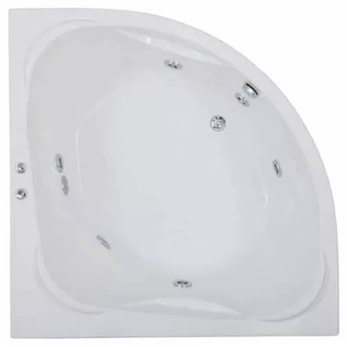 Ванна акриловая  BAS Риола 135*135, Комплектация: гидромассаж, изображение 2