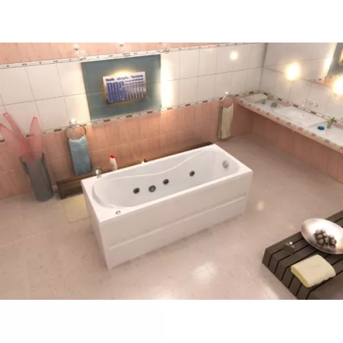 Ванна акриловая  BAS Стайл 160*70, Комплектация: гидромассаж, изображение 3