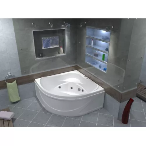 Ванна акриловая  BAS Хатива 143*143, Комплектация: гидромассаж, изображение 3